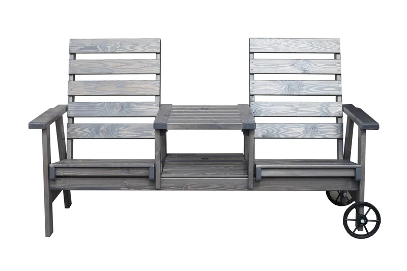 KIngdom Utebänk 177 cm - Grå - Utemöbler & utemiljö - Utesoffa - Trädgårdsbänk & utebänk