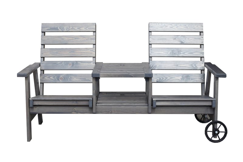 KIngdom Utebänk 177 cm - Grå - Utemöbler & utemiljö - Utesoffa - Trädgårdsbänk & utebänk