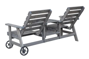 KIngdom Utebänk 177 cm - Grå - Utemöbler & utemiljö - Utesoffa - Trädgårdsbänk & utebänk