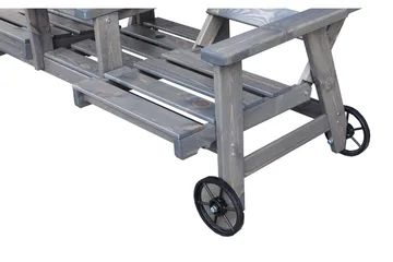 KIngdom Utebänk 177 cm - Grå - Utemöbler & utemiljö - Utesoffa - Trädgårdsbänk & utebänk