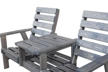 KIngdom Utebänk 177 cm - Grå - Utemöbler & utemiljö - Utesoffa - Trädgårdsbänk & utebänk