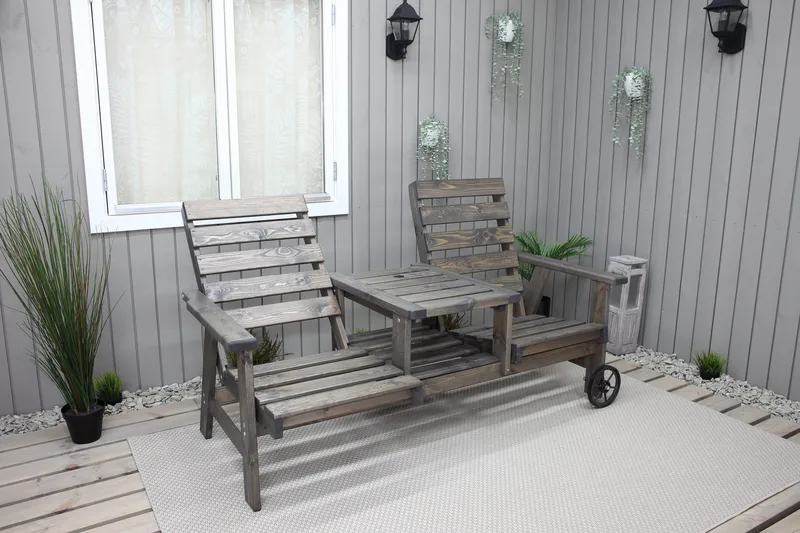 KIngdom Utebänk 177 cm - Grå - Utemöbler & utemiljö - Utesoffa - Trädgårdsbänk & utebänk