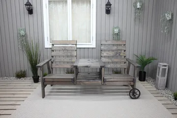 KIngdom Utebänk 177 cm - Grå - Utemöbler & utemiljö - Utesoffa - Trädgårdsbänk & utebänk