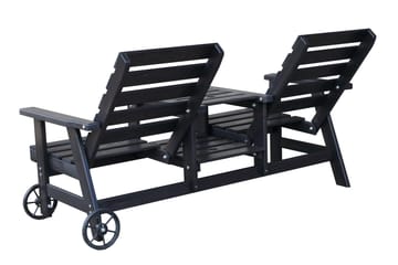 KIngdom Utebänk 177 cm - Svart - Utemöbler & utemiljö - Utesoffa - Trädgårdsbänk & utebänk