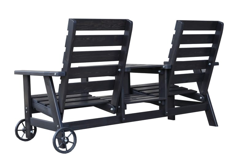 KIngdom Utebänk 177 cm - Svart - Utemöbler & utemiljö - Utesoffa - Trädgårdsbänk & utebänk