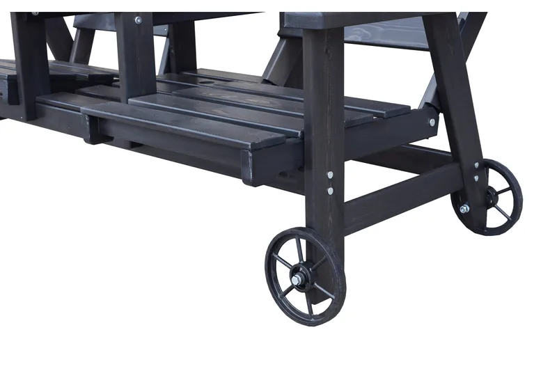 KIngdom Utebänk 177 cm - Svart - Utemöbler & utemiljö - Utesoffa - Trädgårdsbänk & utebänk