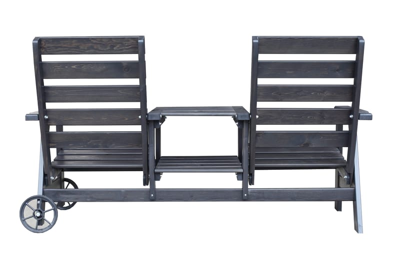 KIngdom Utebänk 177 cm - Svart - Utemöbler & utemiljö - Utesoffa - Trädgårdsbänk & utebänk