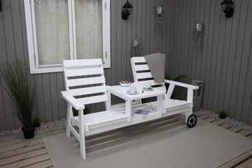 KIngdom Utebänk 177 cm - Vit - Utemöbler & utemiljö - Utesoffa - Trädgårdsbänk & utebänk