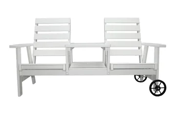 KIngdom Utebänk 177 cm - Vit - Utemöbler & utemiljö - Utesoffa - Trädgårdsbänk & utebänk