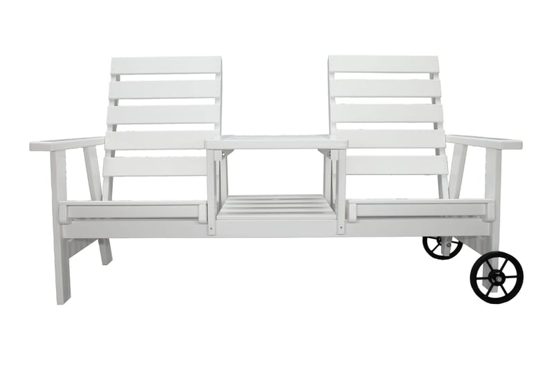 KIngdom Utebänk 177 cm - Vit - Utemöbler & utemiljö - Utesoffa - Trädgårdsbänk & utebänk