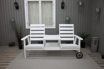 KIngdom Utebänk 177 cm - Vit - Utemöbler & utemiljö - Utesoffa - Trädgårdsbänk & utebänk