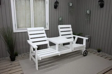 KIngdom Utebänk 177 cm - Vit - Utemöbler & utemiljö - Utesoffa - Trädgårdsbänk & utebänk