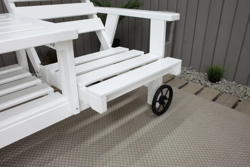 KIngdom Utebänk 177 cm - Vit - Utemöbler & utemiljö - Utesoffa - Trädgårdsbänk & utebänk