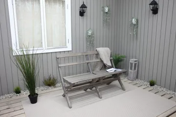 Larios Utebänk 130 cm - Grå - Utemöbler & utemiljö - Utesoffa - Trädgårdsbänk & utebänk