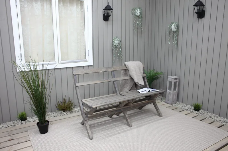 Larios Utebänk 130 cm - Grå - Utemöbler & utemiljö - Utesoffa - Trädgårdsbänk & utebänk