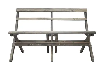 Larios Utebänk 130 cm - Grå - Utemöbler & utemiljö - Utesoffa - Trädgårdsbänk & utebänk