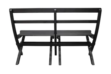 Larios Utebänk 130 cm - Svart - Utemöbler & utemiljö - Utesoffa - Trädgårdsbänk & utebänk