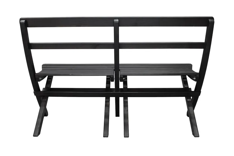 Larios Utebänk 130 cm - Svart - Utemöbler & utemiljö - Utesoffa - Trädgårdsbänk & utebänk