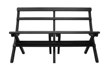 Larios Utebänk 130 cm - Svart - Utemöbler & utemiljö - Utesoffa - Trädgårdsbänk & utebänk