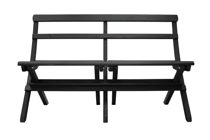 Larios Utebänk 130 cm - Svart - Utemöbler & utemiljö - Utesoffa - Trädgårdsbänk & utebänk