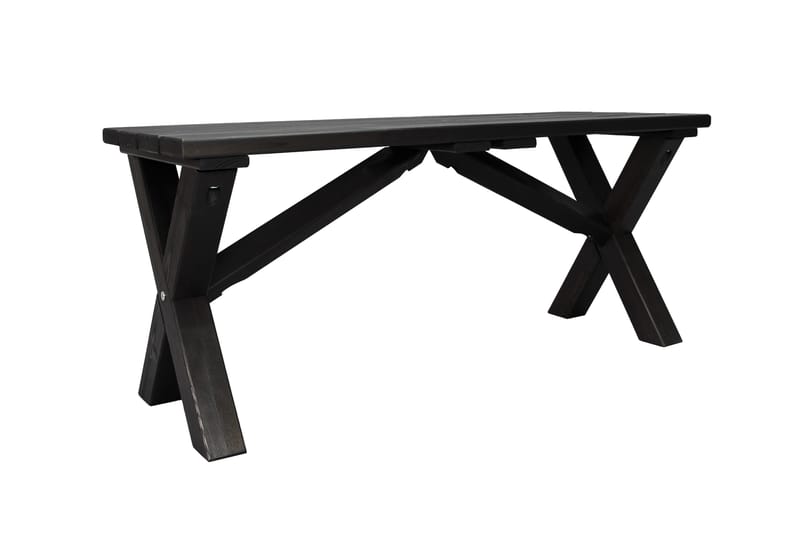 Lietinna Utebänk 100 cm - Svart - Utemöbler & utemiljö - Utesoffa - Trädgårdsbänk & utebänk