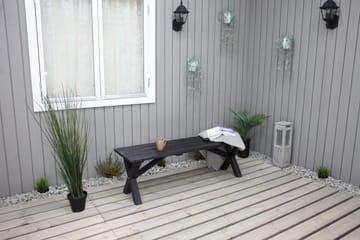 Lietinna Utebänk 140 cm - Svart - Utemöbler & utemiljö - Utesoffa - Trädgårdsbänk & utebänk