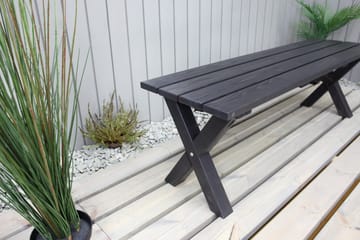Lietinna Utebänk 140 cm - Svart - Utemöbler & utemiljö - Utesoffa - Trädgårdsbänk & utebänk