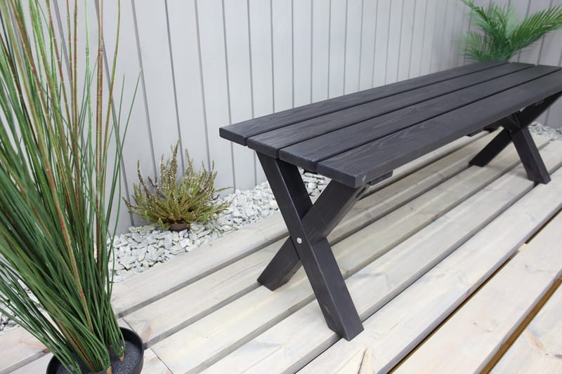 Lietinna Utebänk 140 cm - Svart - Utemöbler & utemiljö - Utesoffa - Trädgårdsbänk & utebänk