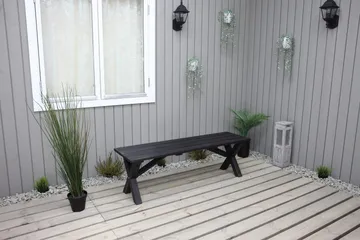 Lietinna Utebänk 140 cm - Svart - Utemöbler & utemiljö - Utesoffa - Trädgårdsbänk & utebänk