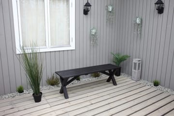 Lietinna Utebänk 140 cm - Svart - Utemöbler & utemiljö - Utesoffa - Trädgårdsbänk & utebänk