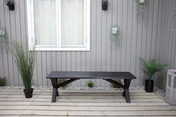 Lietinna Utebänk 140 cm - Svart - Utemöbler & utemiljö - Utesoffa - Trädgårdsbänk & utebänk