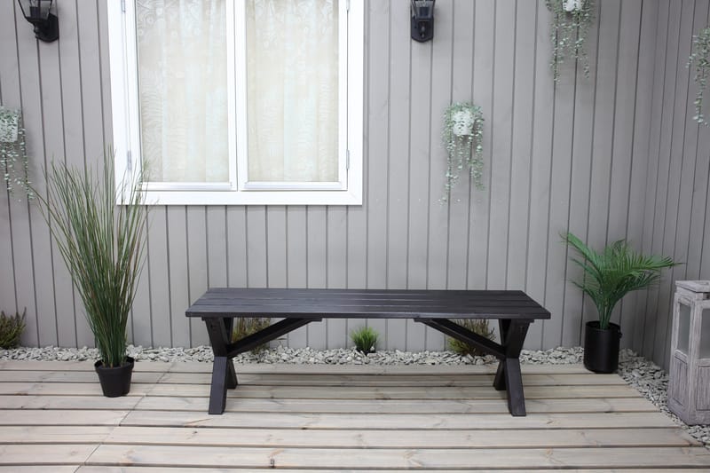 Lietinna Utebänk 140 cm - Svart - Utemöbler & utemiljö - Utesoffa - Trädgårdsbänk & utebänk