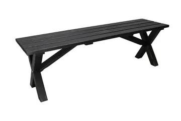 Lietinna Utebänk 140 cm - Svart - Utemöbler & utemiljö - Utesoffa - Trädgårdsbänk & utebänk