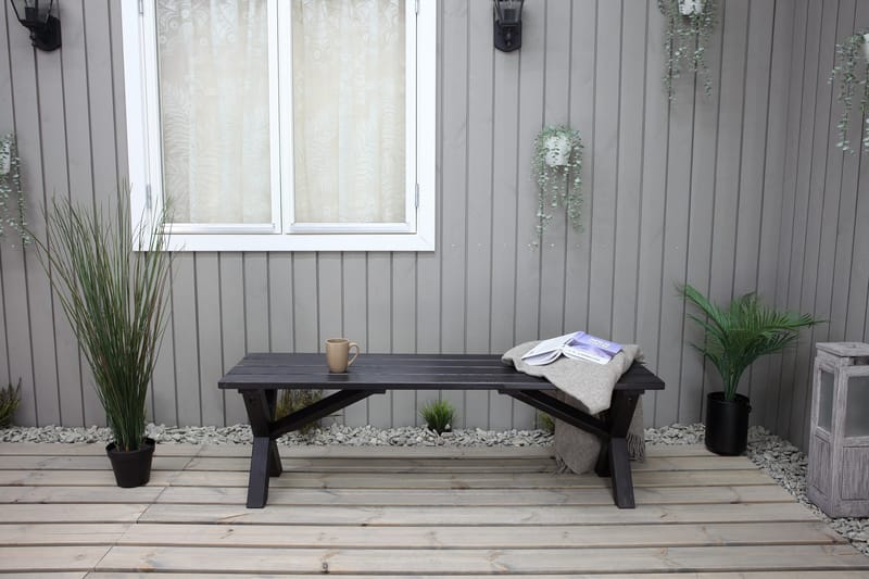 Lietinna Utebänk 140 cm - Svart - Utemöbler & utemiljö - Utesoffa - Trädgårdsbänk & utebänk