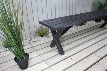 Lietinna Utebänk 180 cm - Svart - Utemöbler & utemiljö - Utesoffa - Trädgårdsbänk & utebänk