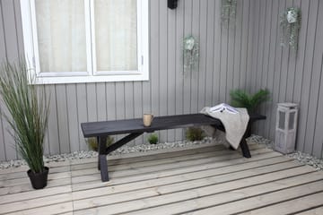 Lietinna Utebänk 180 cm - Svart - Utemöbler & utemiljö - Utesoffa - Trädgårdsbänk & utebänk