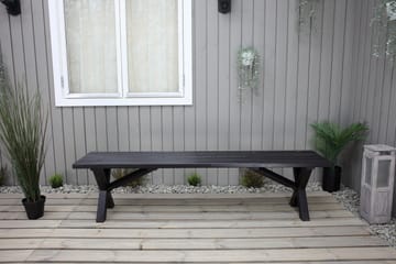 Lietinna Utebänk 180 cm - Svart - Utemöbler & utemiljö - Utesoffa - Trädgårdsbänk & utebänk