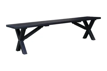 Lietinna Utebänk 180 cm - Svart - Utemöbler & utemiljö - Utesoffa - Trädgårdsbänk & utebänk