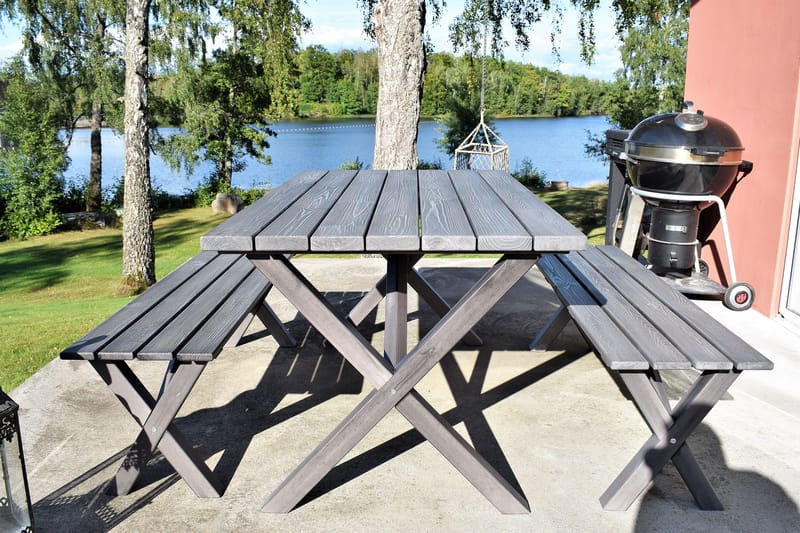 Matgrupp Utomhus Scottsdale 150 cm + 4 Kungshamn Stol Shabby Chic - KWA - Utemöbler & utemiljö - Utegrupp - Matgrupp utomhus