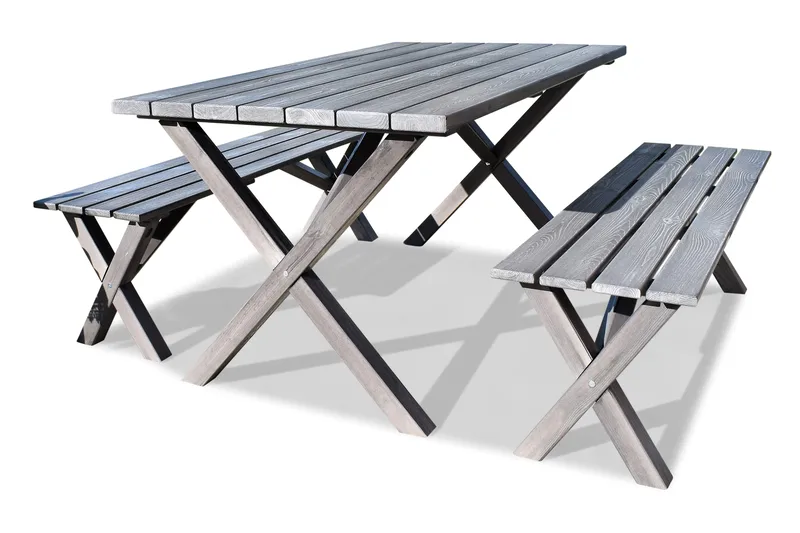 Matgrupp Utomhus Scottsdale 150 cm + 4 Kungshamn Stol Shabby Chic - KWA - Utemöbler & utemiljö - Utegrupp - Matgrupp utomhus