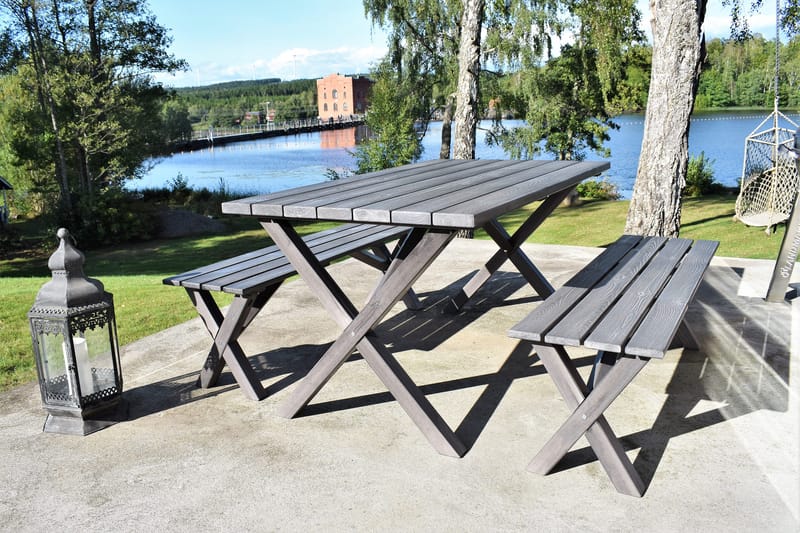 Matgrupp Utomhus Scottsdale 150 cm + 4 Kungshamn Stol Shabby Chic - KWA - Utemöbler & utemiljö - Utegrupp - Matgrupp utomhus