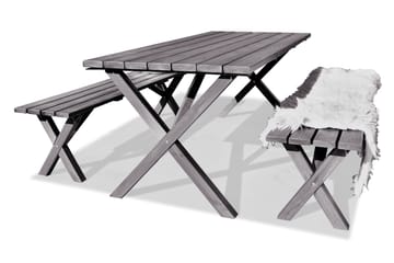 Matgrupp Utomhus Scottsdale Fasta 190 + 6 Kungshamn Stol Shabby Chic - KWA - Utemöbler & utemiljö - Utesoffa - Trädgårdsbänk & utebänk