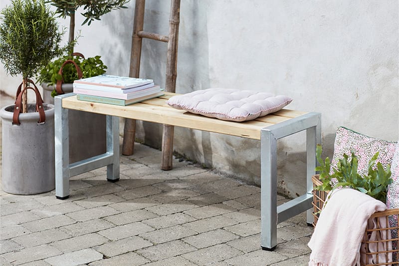 PLUS CaféBänk Utomhus 127 cm Tryckimpregnerat - Utemöbler & utemiljö - Utesoffa - Trädgårdsbänk & utebänk