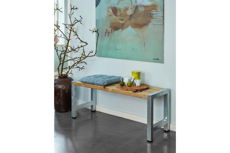 PLUS CaféBänk Utomhus 127 cm Tryckimpregnerat - Utemöbler & utemiljö - Utesoffa - Trädgårdsbänk & utebänk