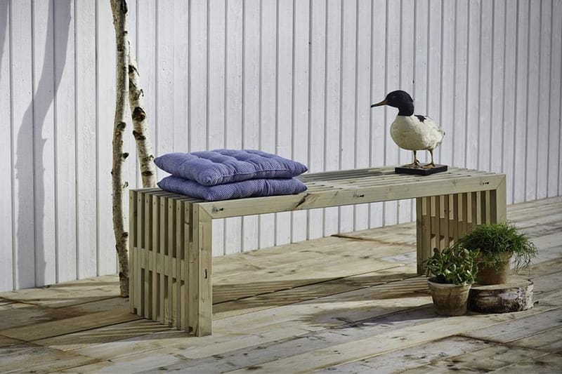 PLUS Rustik trallBänk Utomhus Design 138x49x45cm - Naturell - Utemöbler & utemiljö - Utesoffa - Trädgårdsbänk & utebänk