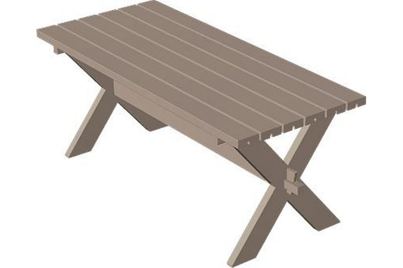 PLUS PlankUtebord Nostalgi 177x76x72 cm - Grå - Utemöbler & utemiljö - Utesoffa - Trädgårdsbänk & utebänk