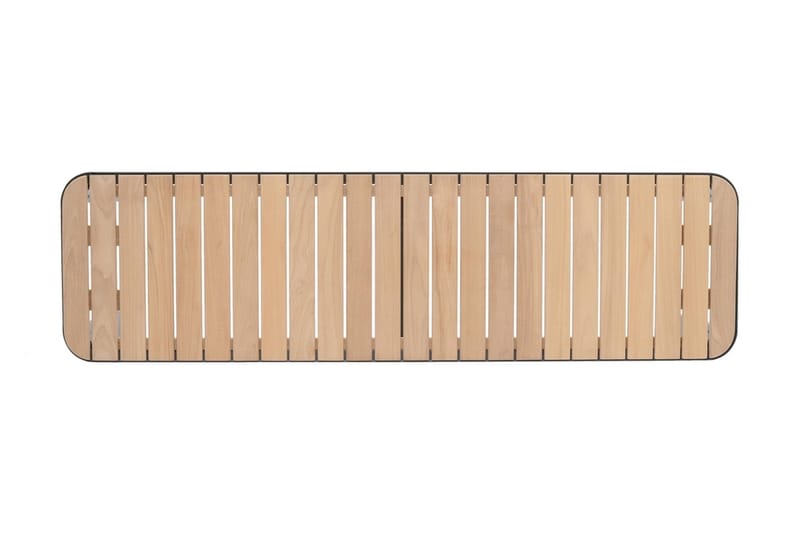 Portals Utebänk 143 cm - Svart/Trä - Utemöbler & utemiljö - Utesoffa - Trädgårdsbänk & utebänk