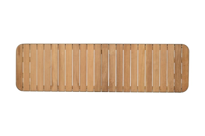 Portals Utebänk 143 cm - Vit/trä - Utemöbler & utemiljö - Utesoffa - Trädgårdsbänk & utebänk