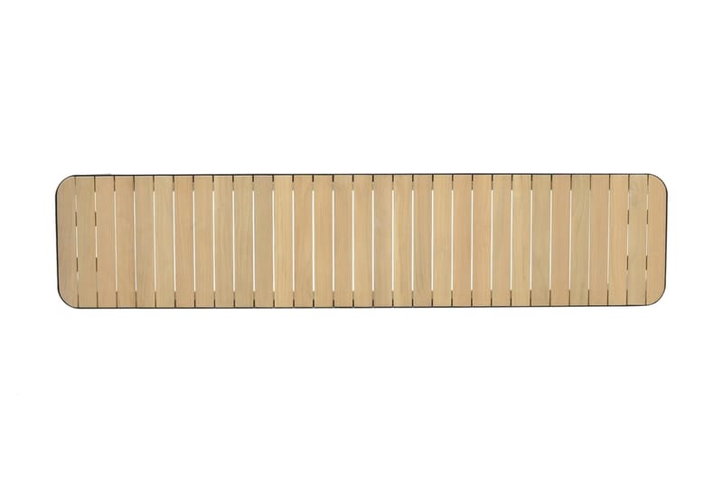 Portals Utebänk 182 cm - Svart/Trä - Utemöbler & utemiljö - Utesoffa - Trädgårdsbänk & utebänk