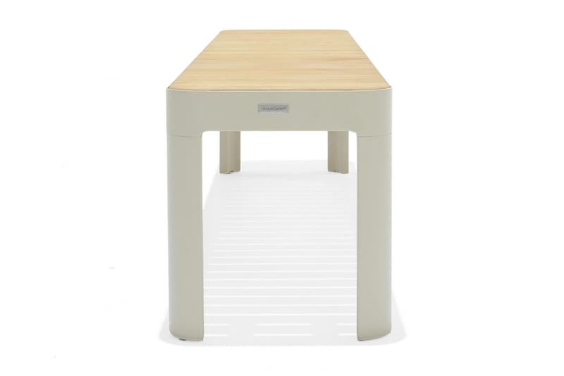 Portals Utebänk 182 cm - Vit/trä - Utemöbler & utemiljö - Utesoffa - Trädgårdsbänk & utebänk